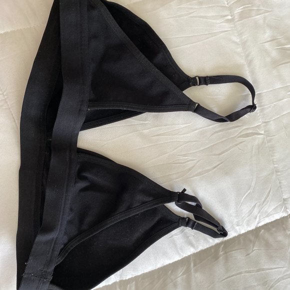 Noelle SculptKnit Graphic Bralette- bundle of black and teal - Picture 3 of 9